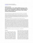 Research paper thumbnail of The methylation of the LEPR/LEPROT genotype at the promoter and body regions influence concentrations of leptin in girls and BMI at age 18 years if their mother smoked during pregnancy