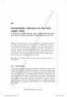 Research paper thumbnail of Sustainability indicators for the food supply chain