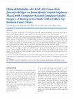 Clinical Reliability of CAD/CAM Cross-Arch Zirconia Bridges on Immediately Loaded Implants Placed with Computer-Assisted/Template-Guided Surgery: A Retrospective Study with a Follow-Up between 3 and 5 Years Cover Page