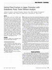 Vertical root fracture in upper premolars with endodontic posts: finite element analysis Cover Page