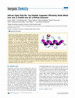 African Viper Poly-His Tag Peptide Fragment Efficiently Binds Metal Ions and Is Folded into an α-Helical Structure Cover Page