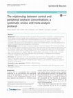 Research paper thumbnail of The relationship between central and peripheral oxytocin concentrations: a systematic review and meta-analysis protocol