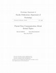 Research paper thumbnail of Parent-Teen Communication About Sexual Topics