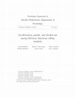 Research paper thumbnail of Acculturation, gender, and alcohol use among Mexican American college students