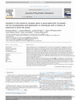 Research paper thumbnail of Variation in the oxytocin receptor gene is associated with increased risk for anxiety, stress and depression in individuals with a history of exposure to early life stress