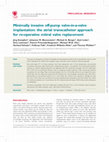 Minimally invasive off-pump valve-in-a-valve implantation: the atrial transcatheter approach for re-operative mitral valve replacement Cover Page