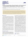 Synthesis, Characterization, Physical Properties, and Cytotoxicities of 1-(6-Hydroxyhexyl)-3-alkylimidazolium Chloride Ionic Liquids Cover Page