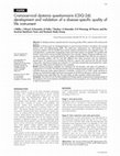 Research paper thumbnail of The craniocervical dystonia questionnaire (CDQ-24): Development and validation of a disease-specific quality of life instrument