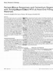 Research paper thumbnail of Periapical tissue responses and cementum regeneration with amalgam, SuperEBA, and MTA as root-end filling materials