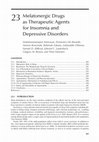 Melatonergic Drugs as Therapeutic Agents for Insomnia and Depressive Disorders Cover Page