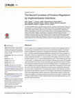 Research paper thumbnail of The Neural Correlates of Emotion Regulation by Implementation Intentions