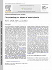 Core stability is a subset of motor control Cover Page