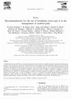 Research paper thumbnail of Recommendations for the use of botulinum toxin type A in the management of cerebral palsy