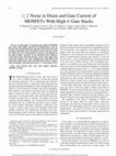 Research paper thumbnail of <formula formulatype="inline"><tex Notation="TeX">$1/f$</tex></formula> Noise in Drain and Gate Current of MOSFETs With High-<formula formulatype="inline"><tex Notation="TeX">$k$</tex></formula> Gate Stacks