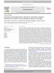 Research paper thumbnail of Comparative antioxidant capacities of phenolic compounds measured by various tests