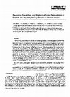 Research paper thumbnail of Reducing properties, and markers of lipid peroxidation in normal and hyperhydrating shoots of Prunus avium L