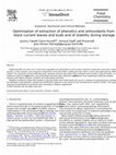 Research paper thumbnail of Optimisation of extraction of phenolics and antioxidants from black currant leaves and buds and of stability during storage