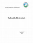 Referat la Floricultură Cover Page