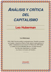 ANÁLISIS Y CRÍTICA DEL CAPITALISMO Cover Page