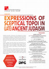 Research paper thumbnail of EXPRESSIONS OF SCEPTICAL TOPOI IN ( late ) ancient JUDAISM MAIMONIDES CENTRE FOR ADVANCED STUDIES