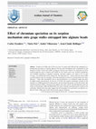 Research paper thumbnail of Effect of chromium speciation on its sorption mechanism onto grape stalks entrapped into alginate beads