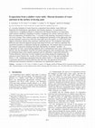 Research paper thumbnail of Evaporation from a shallow water table: Diurnal dynamics of water and heat at the surface of drying sand