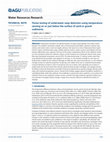 Research paper thumbnail of Flume testing of underwater seep detection using temperature sensing on or just below the surface of sand or gravel sediments