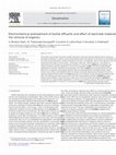 Electrochemical pretreatment of textile effluents and effect of electrode materials on the removal of organics Cover Page