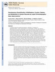 Simultaneous Quantification of Methadone, Cocaine, Opiates, and Metabolites in Human Placenta by Liquid Chromatography-Mass Spectrometry Cover Page