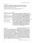 SYNTHESIS: A review of quantitative genetic components of fitness in salmonids: implications for adaptation to future change Cover Page