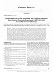 Research paper thumbnail of Combat Exposure, PTSD Symptoms, and Cognition Following Blast-Related Traumatic Brain Injury in OEF/OIF/OND Service Members and Veterans