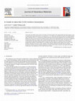 Research paper thumbnail of A model to describe Cr(VI) kinetics biosorption