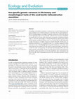 Sex-specific genetic variances in life-history and morphological traits of the seed beetle Callosobruchus maculatus Cover Page