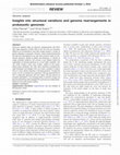 Research paper thumbnail of Insights into structural variations and genome rearrangements in prokaryotic genomes