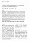 Research paper thumbnail of Functional endoscopic sinus surgery in the treatment of massive polyposis in asthmatic patients