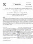 Research paper thumbnail of Insulin resistance and self-rated symptoms of depression in Swedish women with risk factors for diabetes: the Women's Health in the Lund Area study