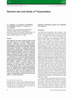 Research paper thumbnail of Genome size and ploidy of Thysanoptera