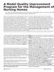 A Model Quality Improvement Program for the Management of Falls in Nursing Homes Cover Page