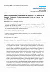 Research paper thumbnail of Lost in Transition or Geared for the S-Curve? An Analysis of Flemish Transition Trajectories with a Focus on Energy Use and Buildings