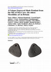 Research paper thumbnail of A Unique Engraved Shale Pendant from the Site of Star Carr: the oldest Mesolithic art in Britain