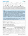 Chronic Cyclodextrin Treatment of Murine Niemann-Pick C Disease Ameliorates Neuronal Cholesterol and Glycosphingolipid Storage and Disease Progression Cover Page