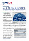 Land Tenure & Disasters Strengthening and Clarifying Land Rights in Disaster Risk Reduction and Post-Disaster Programming Cover Page