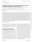 Research paper thumbnail of NCI-RTOG Translational-Program Strategic Guidelines for the Early Stage Development of Radiosensitizers