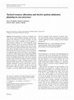 Research paper thumbnail of Tactical resource allocation and elective patient admission planning in care processes