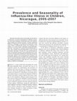 Research paper thumbnail of Prevalence and Seasonality of Influenza-like Illness in Children, Nicaragua, 2005–2007