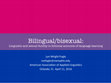 Research paper thumbnail of Bilingual/bisexual: Linguistic and sexual fluidity in fictional accounts of second language learning