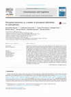 Research paper thumbnail of Perceptual hysteresis as a marker of perceptual inflexibility in schizophrenia