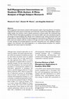 Research paper thumbnail of Self-Management Interventions on Students With Autism A Meta-Analysis of Single-Subject Research