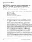 Intra-individual comparison of the cutaneous safety and efficacy of calcitriol 3 ug g-1 ointment and calcipotriol 50 ug g-1 ointment on chronic plaque psoriasis localized in facial, hairline, retroauricular or flexural areas Cover Page