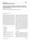 Assessment of climate change downscaling and non-stationarity on the spatial pattern of a mangrove ecosystem in an arid coastal region of southern Iran Cover Page